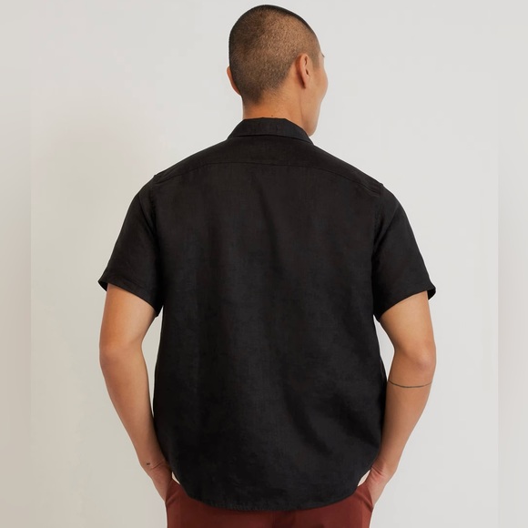 Everlane Linen Short-Sleeve Standard Fit Shirt (size L) - Picture 2 of 6